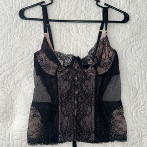 Victoria's Secret Black Lace Bustier
